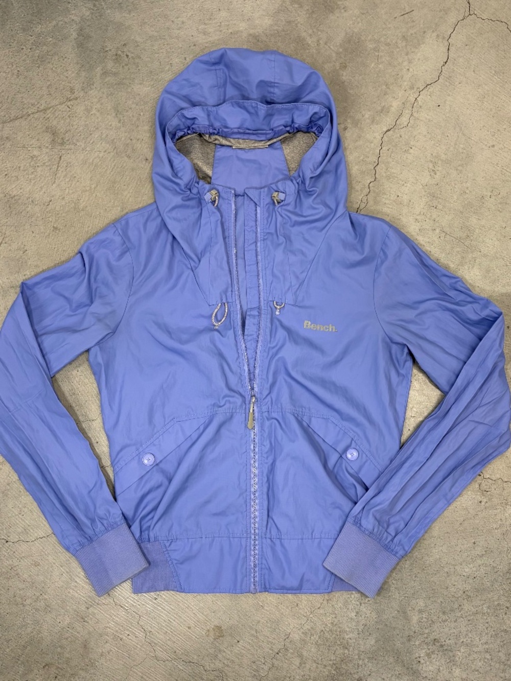 Bench Women’s Zip up Windbreaker Jacket Lilac Large